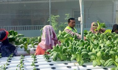 Bhabinkamtibmas-Desa-Kletek-Cek-Green-House-Ketahanan-Pangan