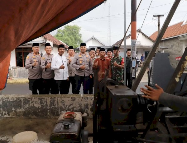 Polres Kediri Bangun Sumur Bor Bantu Kebutuhan Air Bersih Warga Desa Belor