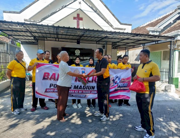 Sambut Hari Bhayangkara ke-80, Polres Madiun Gelar Bakti Religi Serentak di Sejumlah Tempat Ibadah