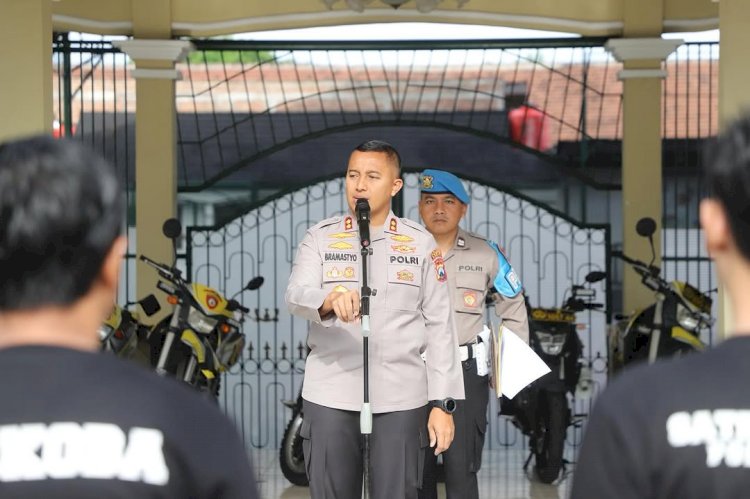 Pimpin Apel Khusus Kapolres Kediri Tegaskan Komitmen Berantas Narkoba
